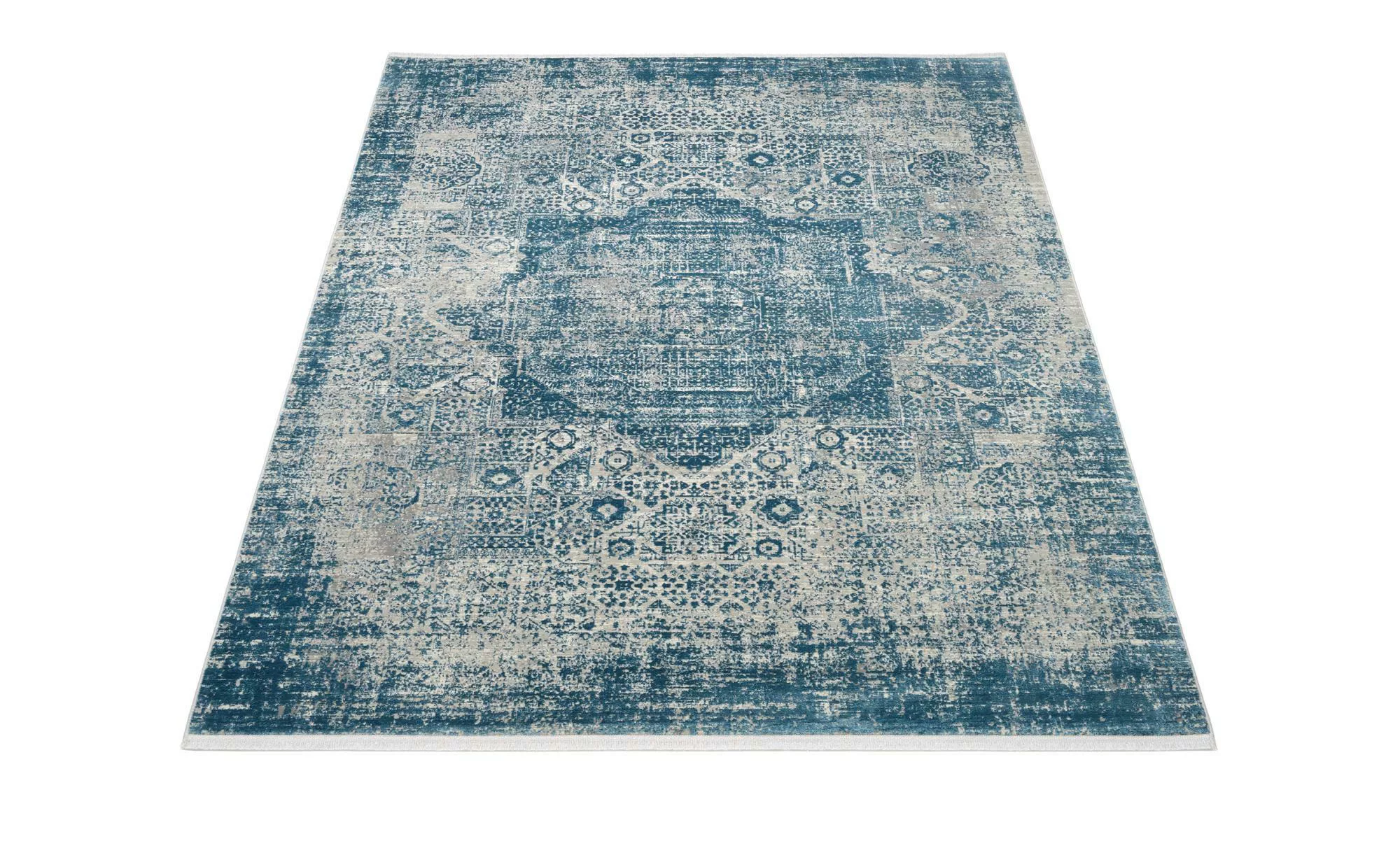 Teppich ¦ blau ¦ Synthetische Fasern ¦ Maße (cm): B: 120 H: 0,8 Teppiche > günstig online kaufen
