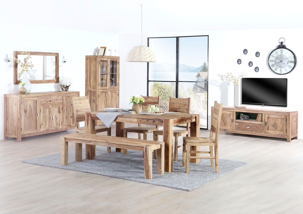 Gutmann Factory Sideboard "Inka", Kommode aus massivem Sheesham Holz, Breit günstig online kaufen