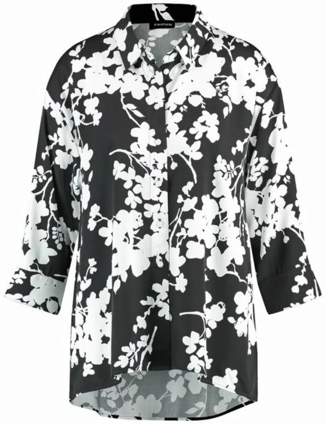 Taifun Klassische Bluse 3/4 Arm Bluse mit Floralprint günstig online kaufen