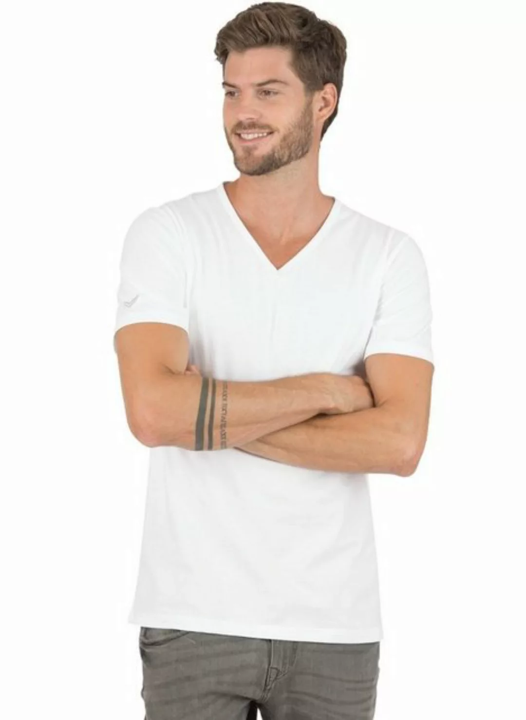Trigema T-Shirt TRIGEMA V-Shirt aus 100% Bio-Baumwolle (kbA) (1-tlg) günstig online kaufen