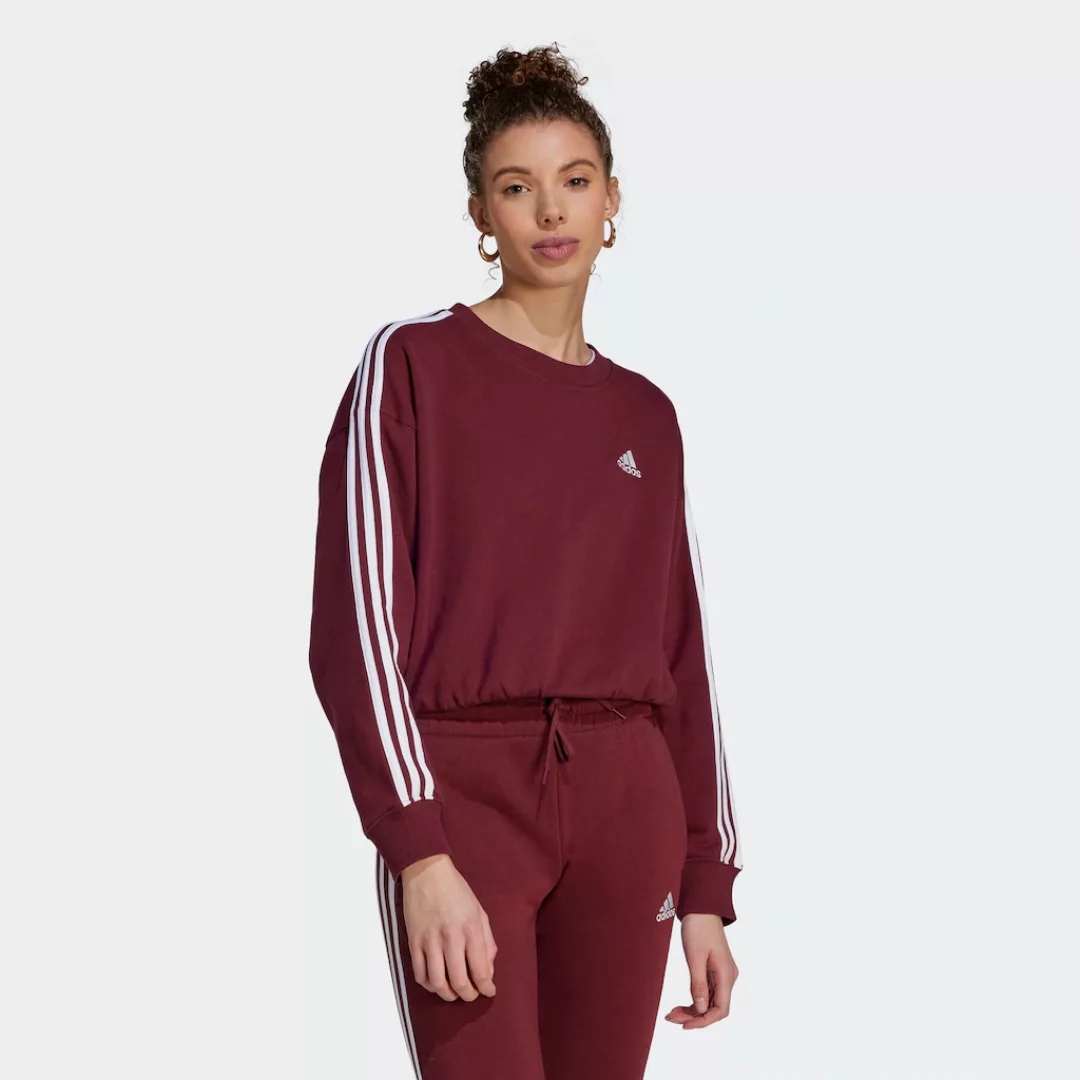 adidas Sportswear Sweatshirt "ESSENTIALS 3-STREIFEN CROP" günstig online kaufen