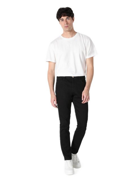 Colins Stretch-Jeans Danny Slim Fit Low Waist Skinny Leg Schwarze Herren Je günstig online kaufen