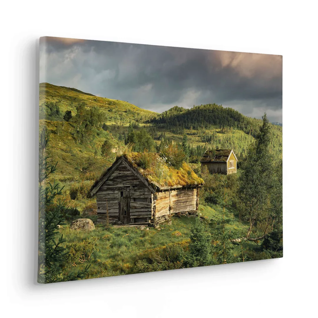 Komar Leinwandbild "Keilrahmenbild - Rustic Charme - Größe 60 x 40 cm", Bau günstig online kaufen
