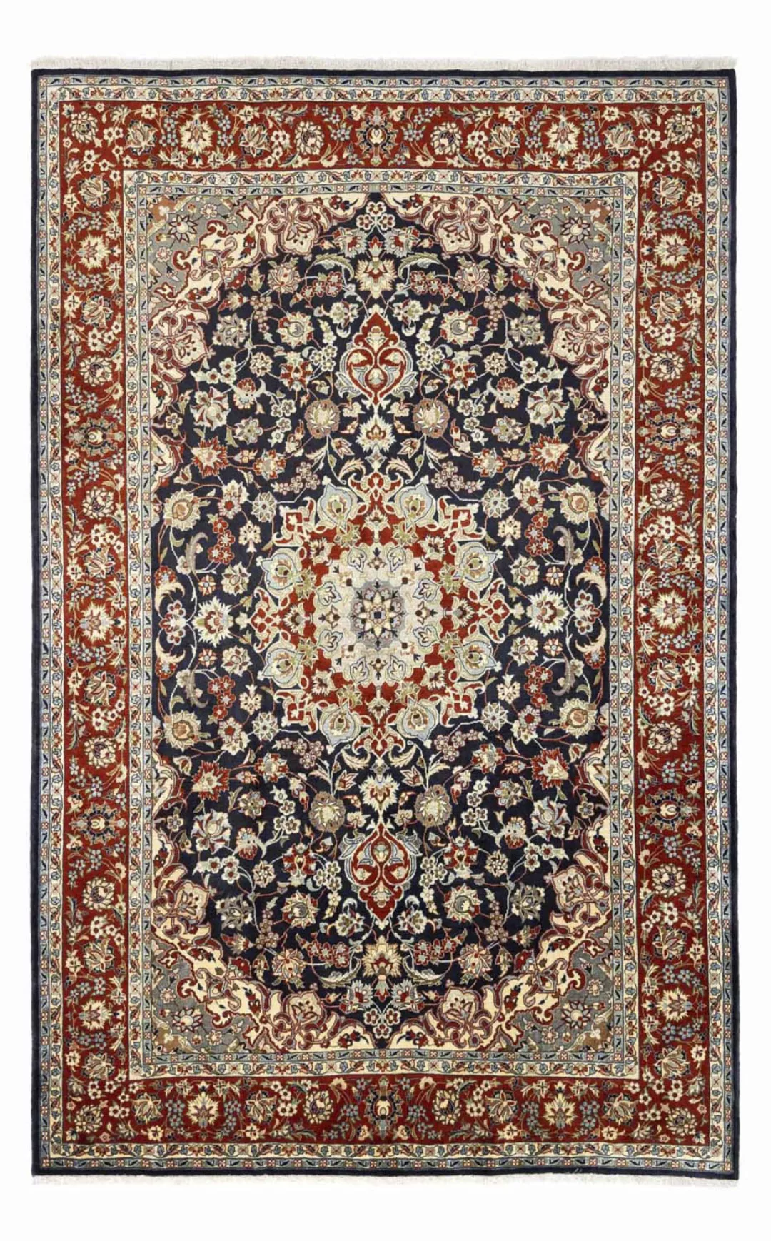 morgenland Wollteppich »Maschad Blumenmuster Beige 295 x 197 cm«, rechtecki günstig online kaufen