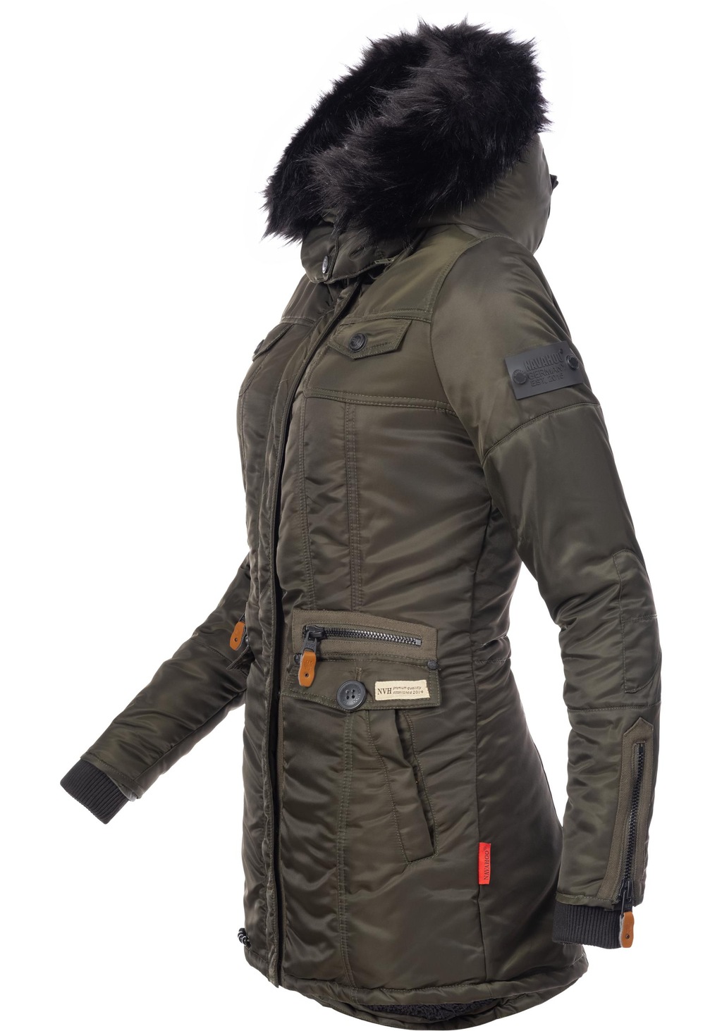 Navahoo Steppmantel "Schätzchen", warmer Winterparka mit Kunstfellkapuze günstig online kaufen