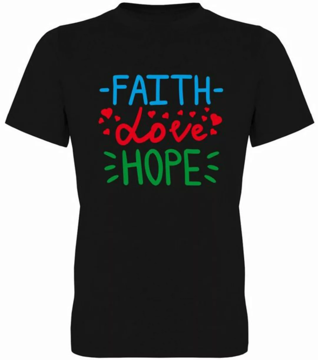 G-graphics T-Shirt Faith – Love – Hope Herren T-Shirt, mit Frontprint, mit günstig online kaufen