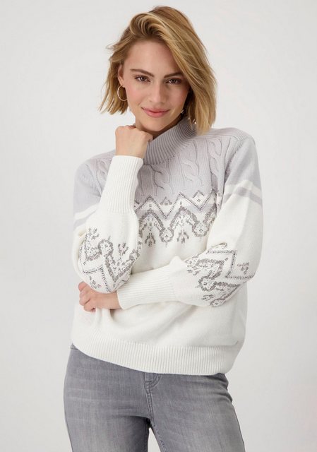 Monari Stehkragenpullover weiche Haptik günstig online kaufen