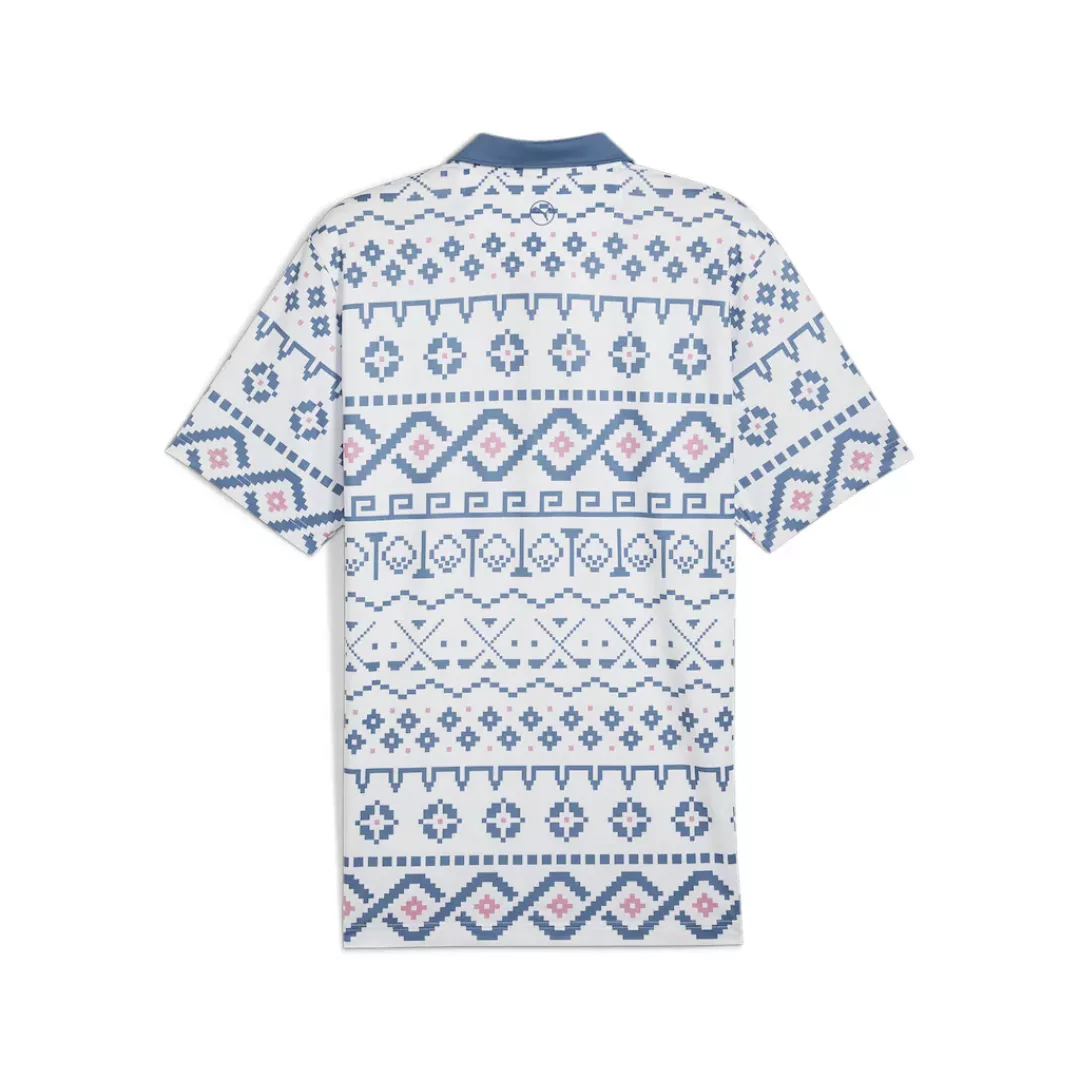 PUMA Poloshirt "Fair Isle Golf Bedrucktes Poloshirt Herren" günstig online kaufen