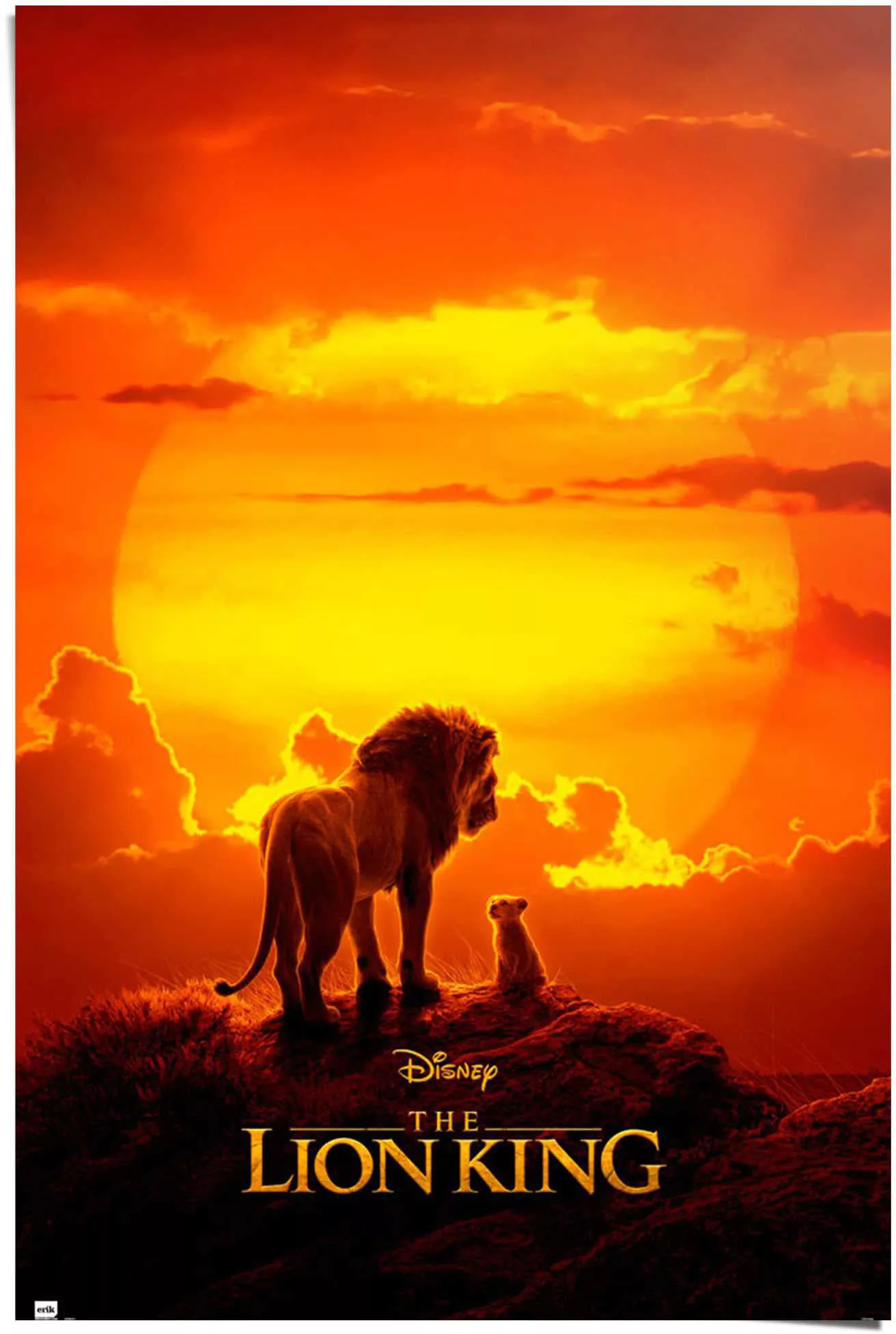 Reinders Poster "Der König der Löwen" günstig online kaufen