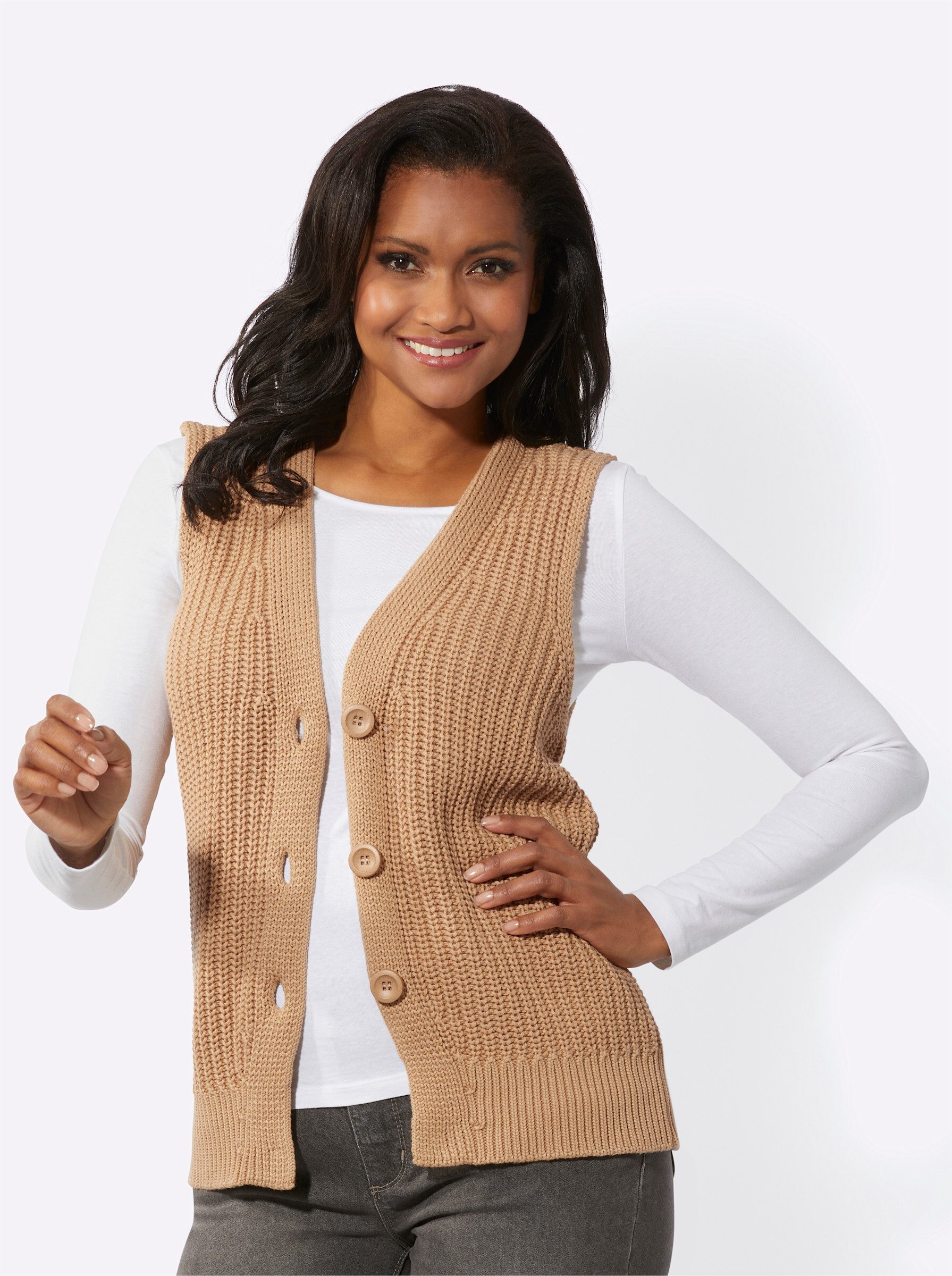 Inspirationen Strickweste günstig online kaufen