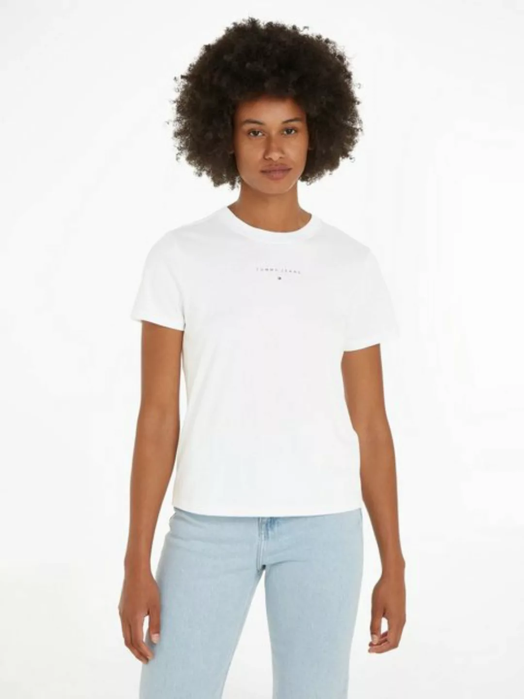 Tommy Jeans Curve T-Shirt TJW REG ESSENTIAL LOGO + TEE EXT Große Größen günstig online kaufen