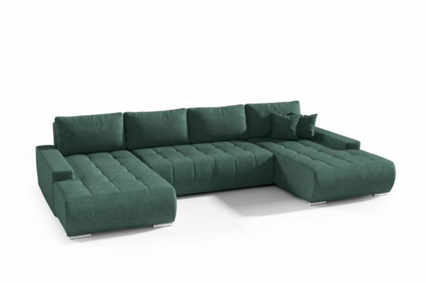 Fun Möbel Wohnlandschaft Sofa mit Schlaffunktion VOGAR in Stoff, inkl. Bett günstig online kaufen