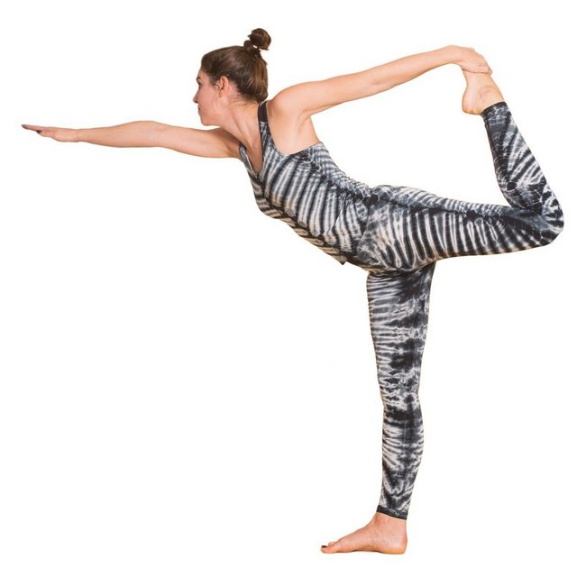 PANASIAM Leggings Unikat Batik Leggings 'Zebra' aus natürlicher Viskose Goa günstig online kaufen