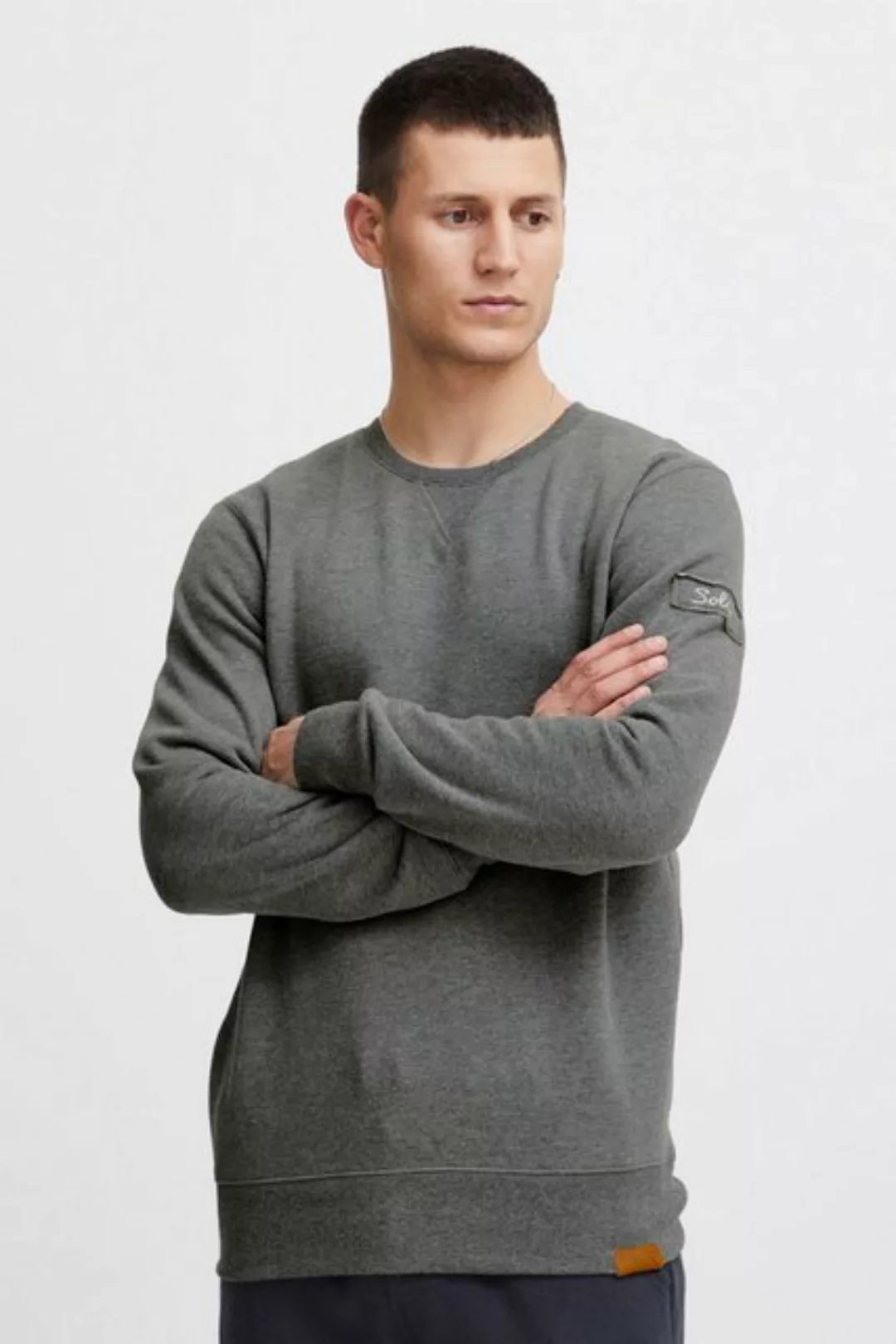 !Solid Sweatshirt SDTrip O-Neck Sweatpullover mit Fleece-Innenseite günstig online kaufen