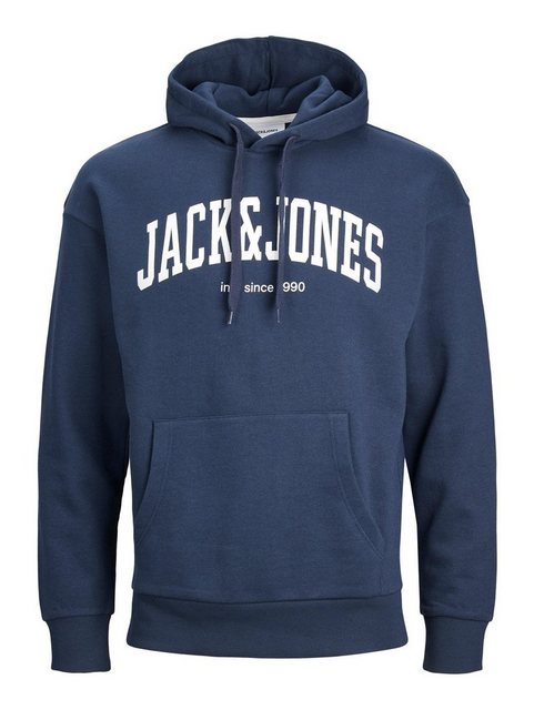 Jack & Jones Hoodie Logo Print Hoodie Kapuzen Pullover JJEJOSH 5584 in Navy günstig online kaufen