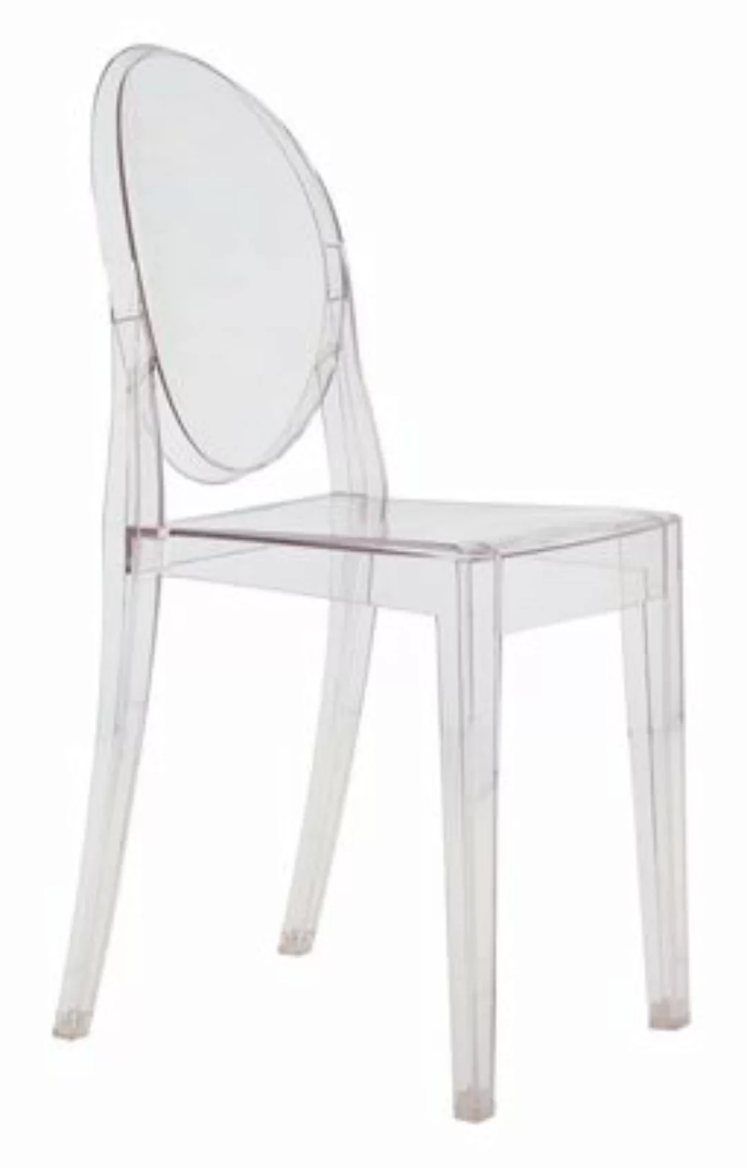 Kartell - Victoria Ghost Stuhl Polycarbonat 2.0 - transparent/BxHxT 39x91x5 günstig online kaufen