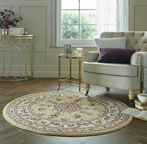 FLAIR RUGS Teppich »Sherborne«, rund, 8 mm Höhe günstig online kaufen