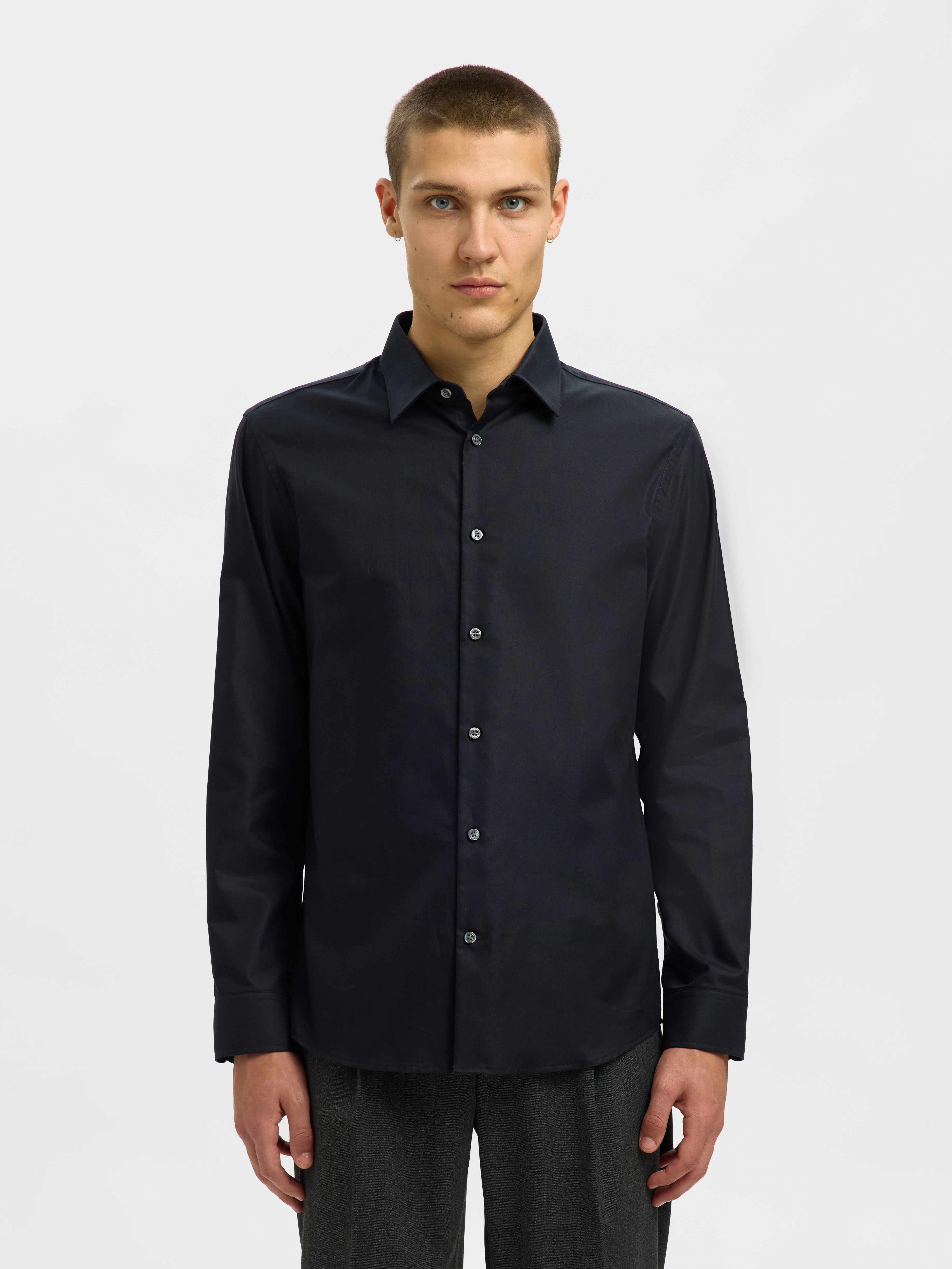 SELECTED HOMME Langarmhemd "SLHSLIMCLARK SHIRT LS NOOS" günstig online kaufen