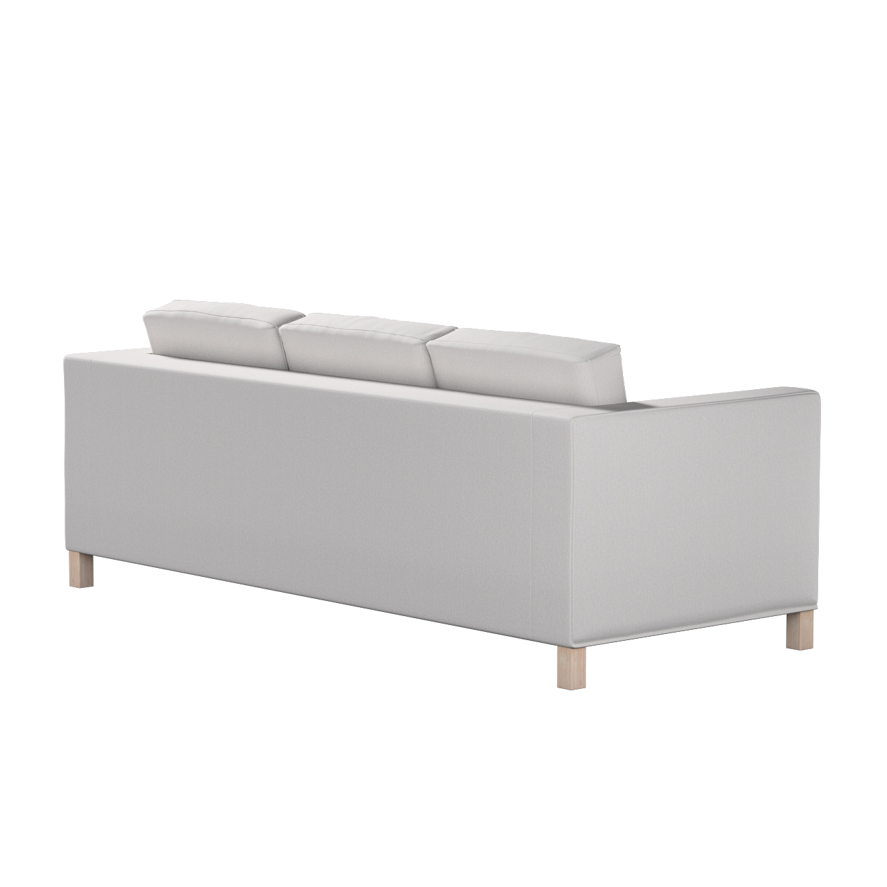 Bezug für Karlanda 3-Sitzer Sofa nicht ausklappbar, kurz, hellgrau, Bezug f günstig online kaufen