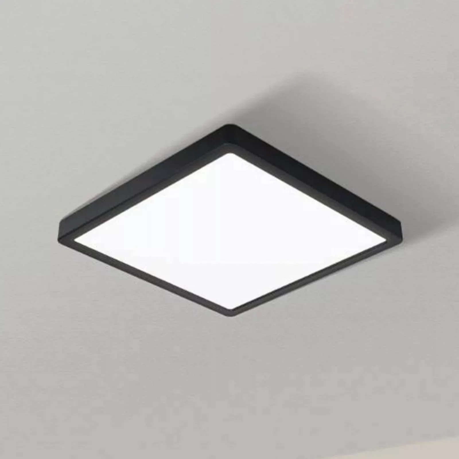 LED-Deckenlampe Fueva 5, IP20 schwarz 21x21cm günstig online kaufen