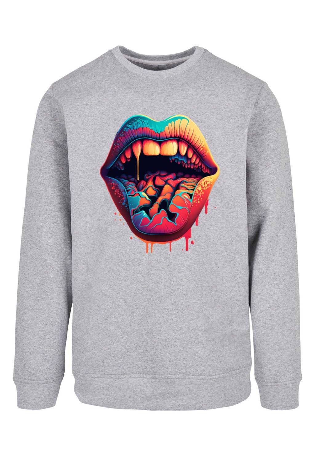 F4NT4STIC Kapuzenpullover "Drooling Lips CREW", Print günstig online kaufen
