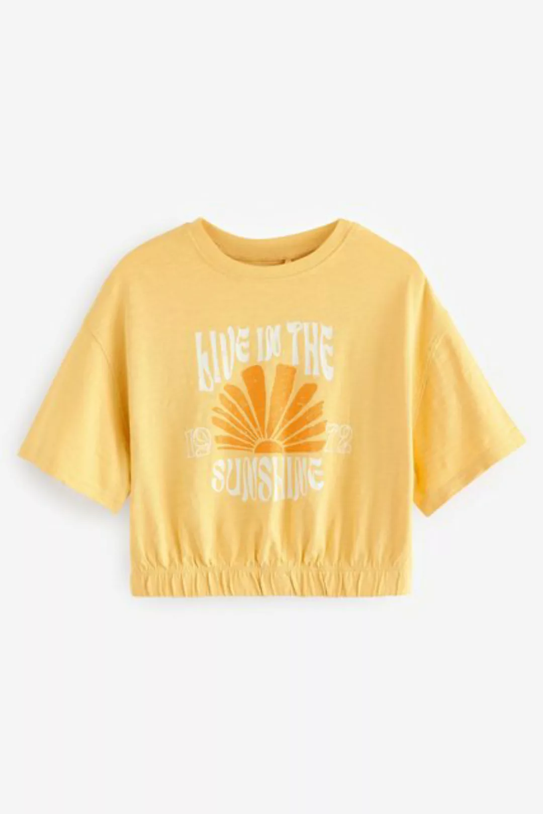 Next T-Shirt Kastiges T-Shirt mit Grafik, Sunshine (1-tlg) günstig online kaufen