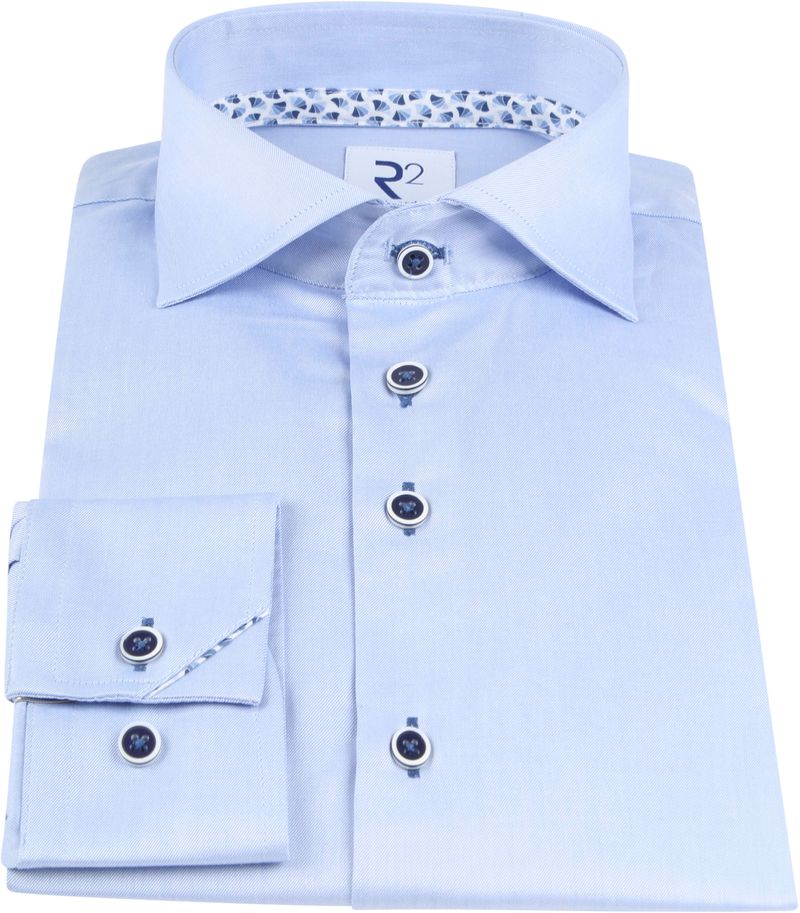 R2 Hemd Extra Long Sleeves Blau - Größe 38 günstig online kaufen