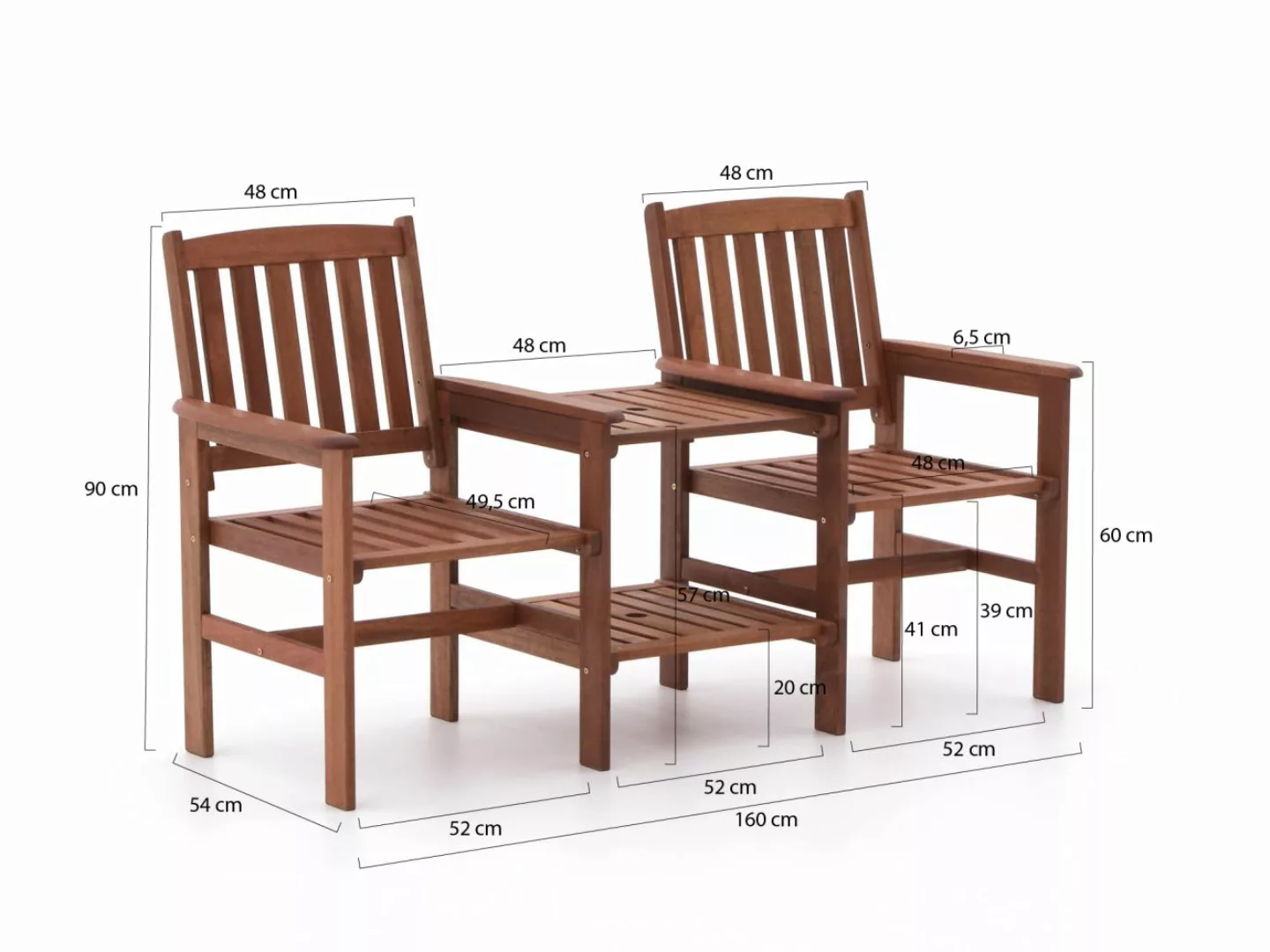Guarde 2-Sitzer Gartenbank 160 cm günstig online kaufen