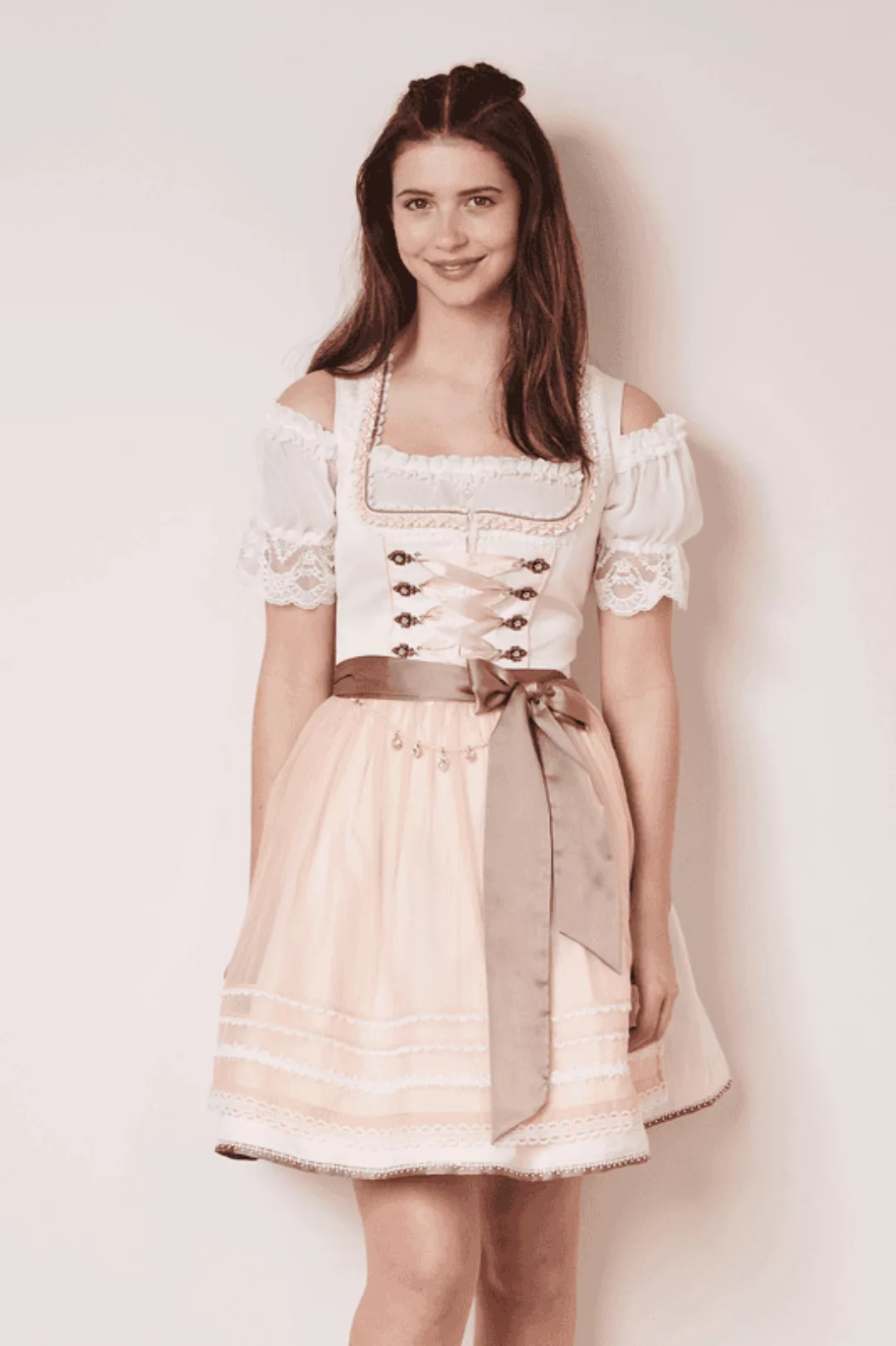 KRÜGER MADL & BUAM Trachtenkleid Mini Dirndl 2tlg. 50cm 415065-050-33 rose günstig online kaufen