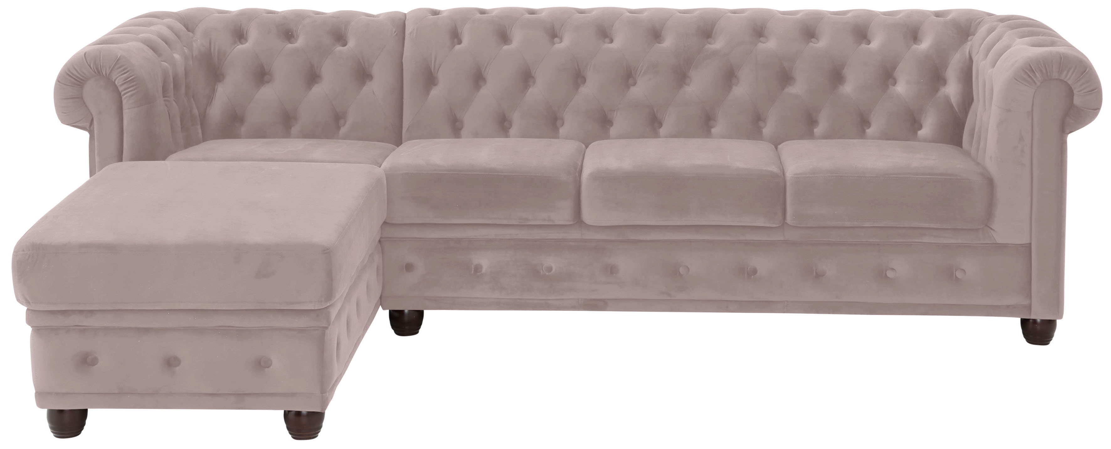 Home affaire Chesterfield-Sofa "New Castle L-Form", hochwertige Knopfheftun günstig online kaufen