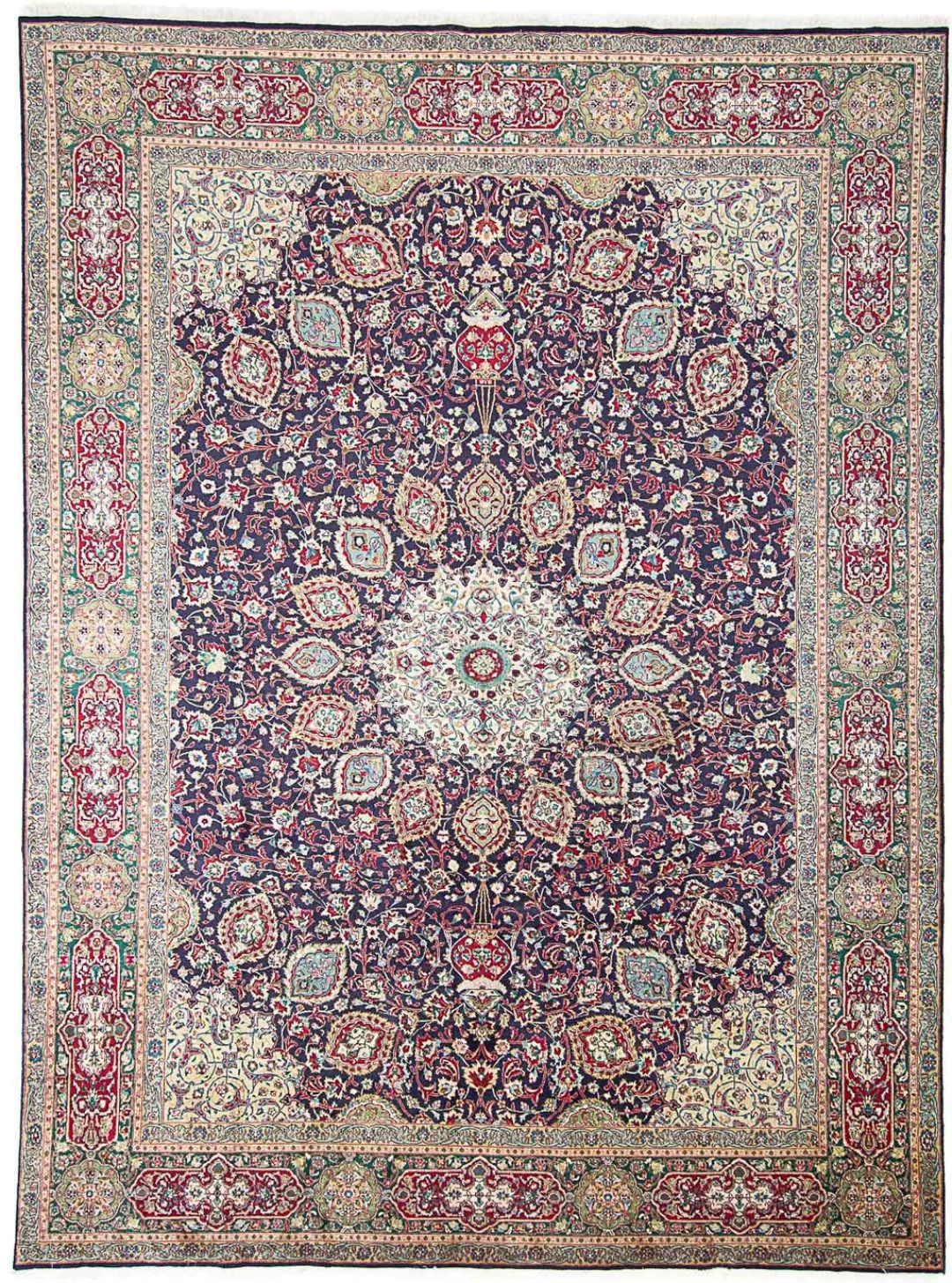 morgenland Wollteppich »Moud Medaillon 403 x 295 cm«, rechteckig, 10 mm Höh günstig online kaufen