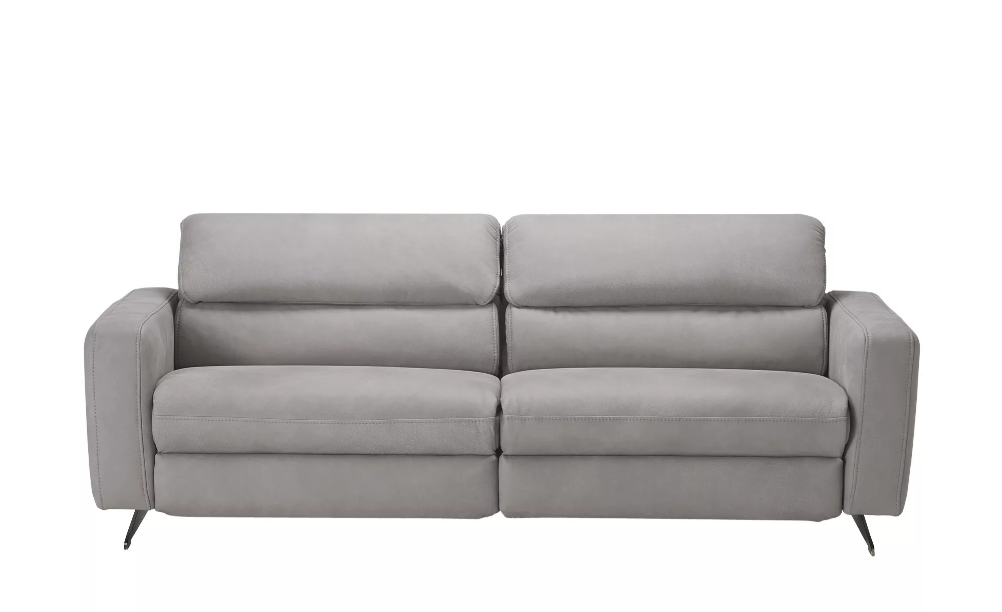 Wohnwert Ledersofa  Carisma - grau - 218 cm - 82 cm - 96 cm - Polstermöbel günstig online kaufen