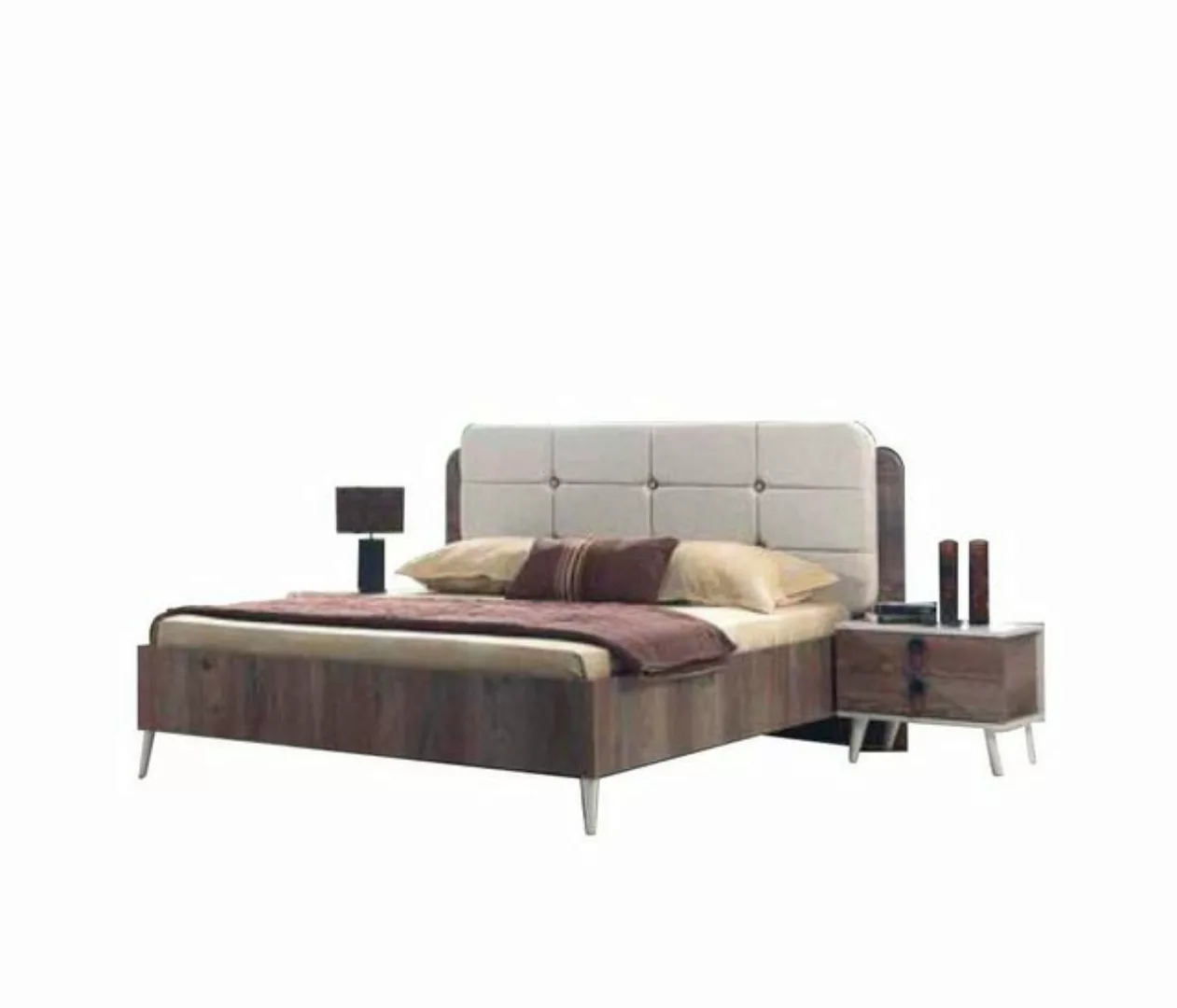 JVmoebel Bett Bett Doppelbett Schlafzimmer Design Betten Moderne Polster Ho günstig online kaufen