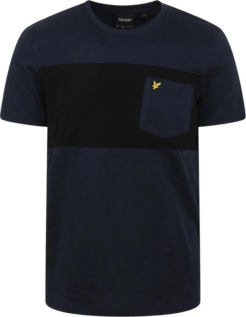 Lyle und Scott T-Shirt Tasche Navy - Größe XL günstig online kaufen