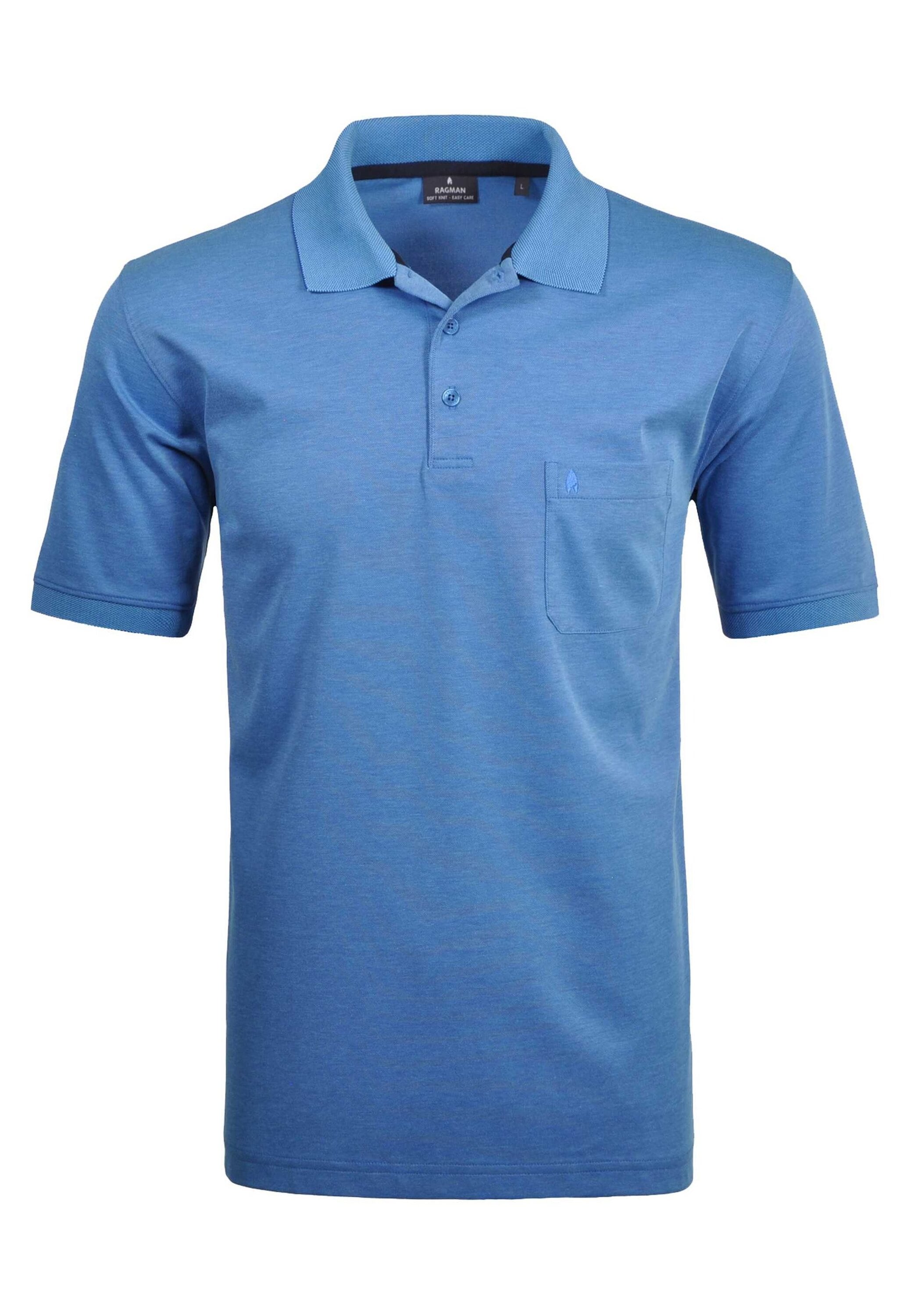 RAGMAN Poloshirt "Poloshirt Softknit-Polo" günstig online kaufen