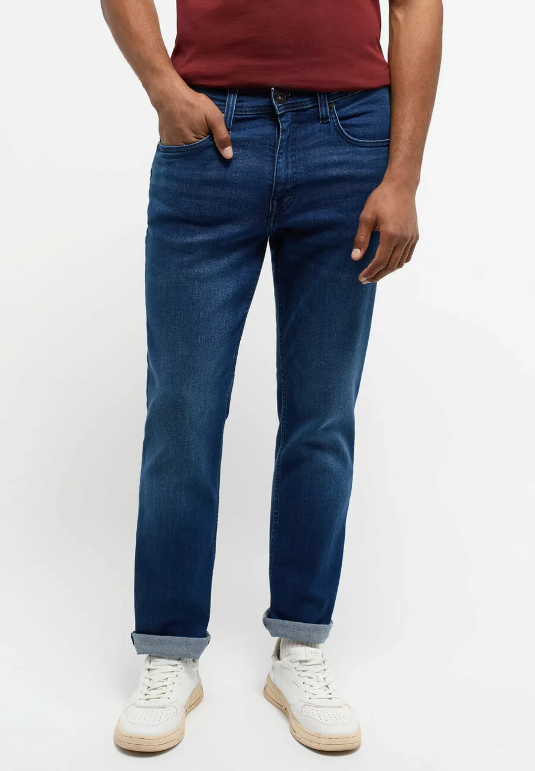 Mustang Jeans Washington Straight Fit sky blue extra lang günstig online kaufen