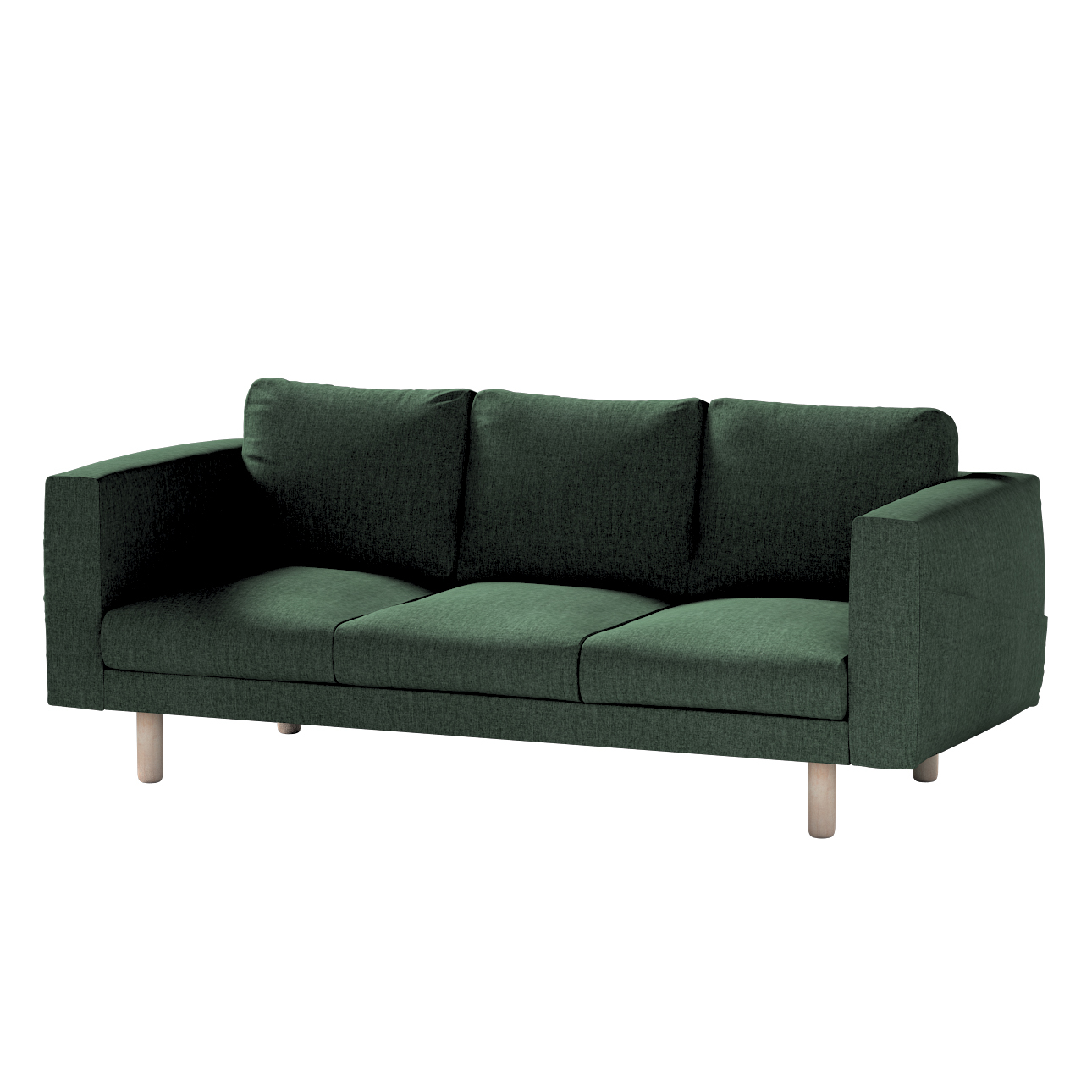 Bezug für Norsborg 3-Sitzer Sofa, dunkelgrün, Norsborg 3-Sitzer Sofabezug, günstig online kaufen