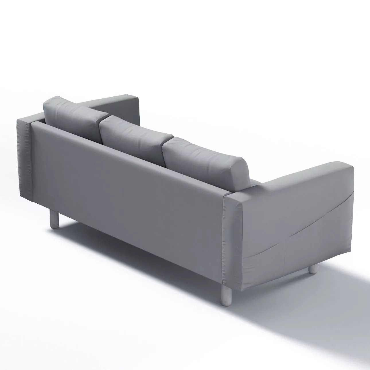 Bezug für Norsborg 3-Sitzer Sofa, grau, Norsborg 3-Sitzer Sofabezug, Cotton günstig online kaufen