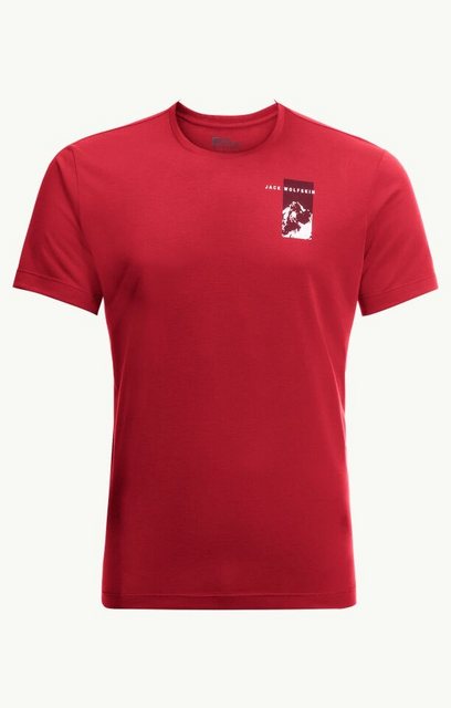 Jack Wolfskin T-Shirt VONNAN S/S GRAPHIC T M RED GLOW günstig online kaufen