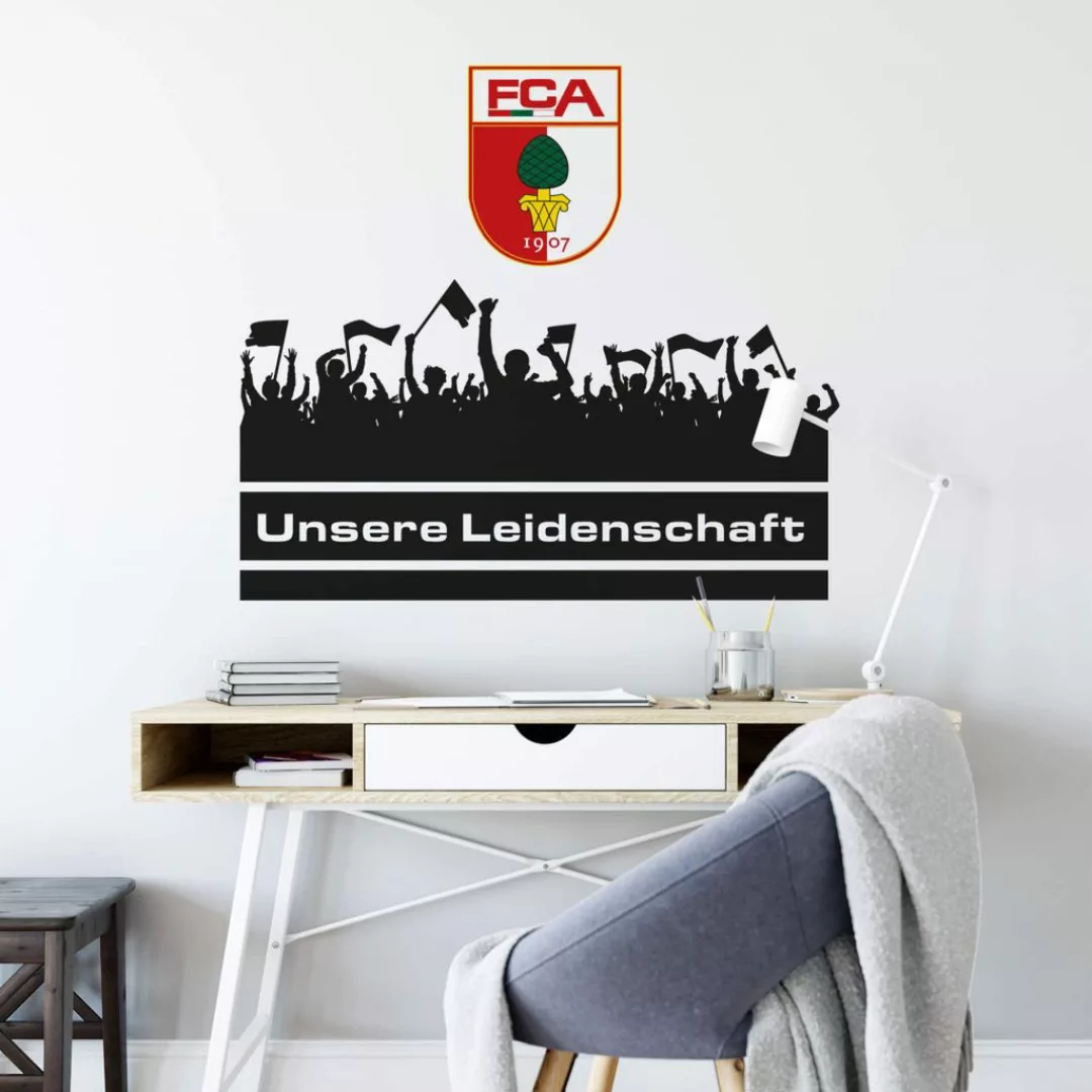 Wall-Art Wandtattoo "FC Augsburg Leidenschaft Fans", (1 St.), selbstklebend günstig online kaufen