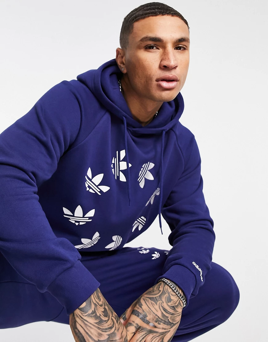 Adidas Originals St Kapuzenpullover M Night Sky / White günstig online kaufen
