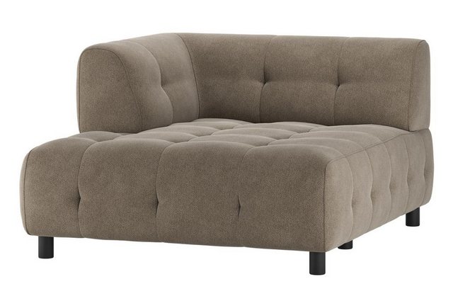 WOOOD Sofa Louis Chaiselongue aus gewebten Stoff Links günstig online kaufen