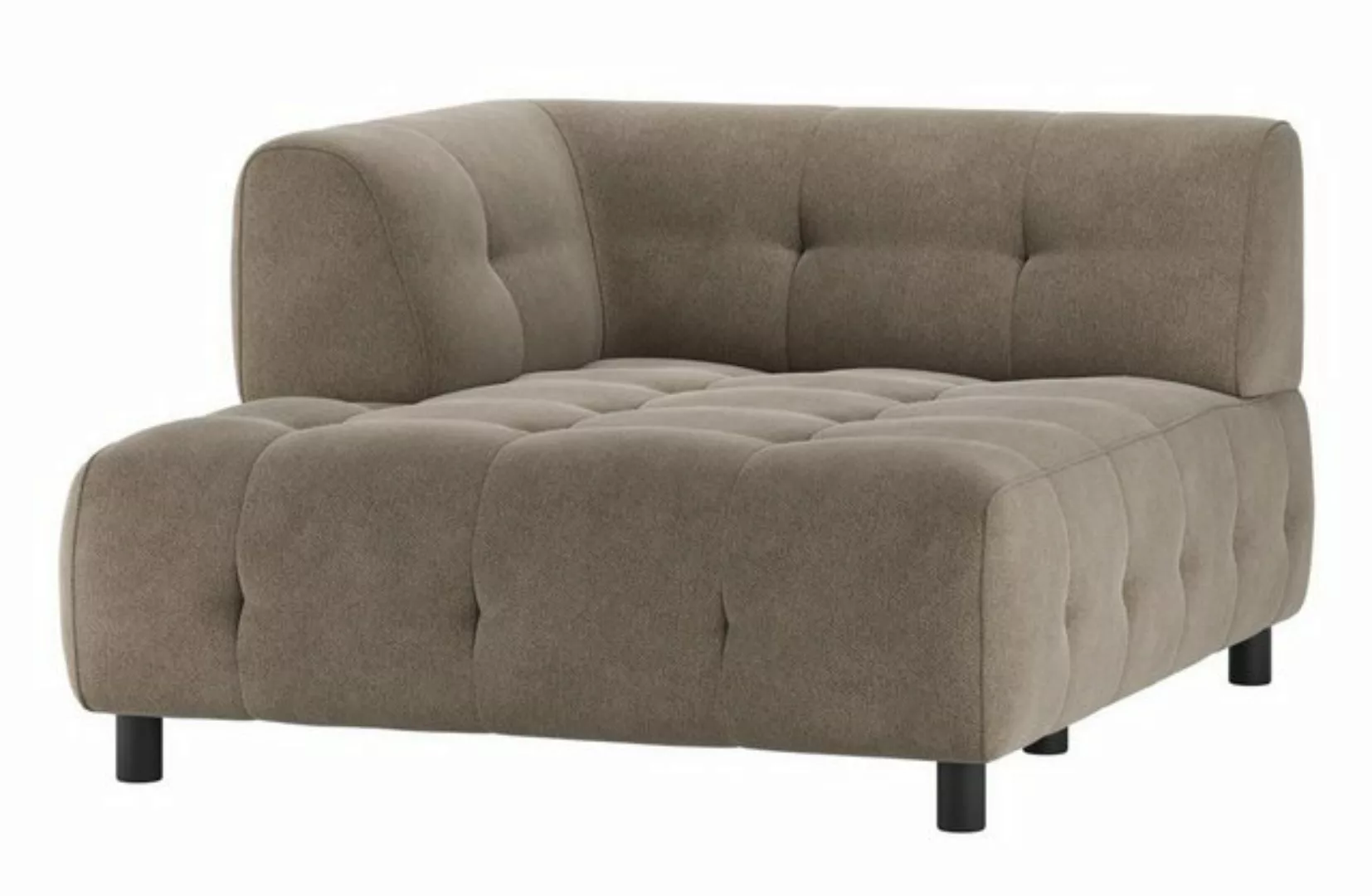 WOOOD Sofa Louis Chaiselongue aus gewebten Stoff Links günstig online kaufen