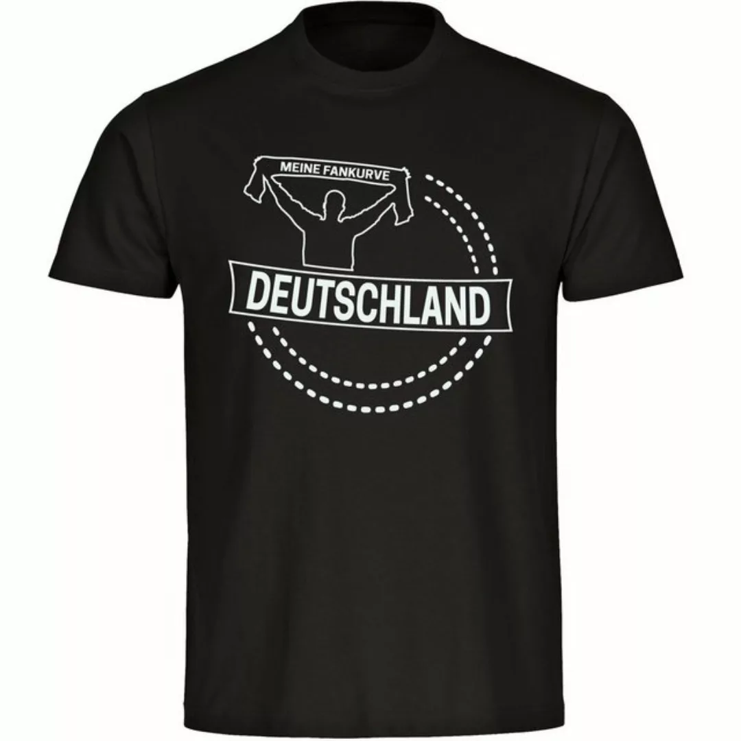 multifanshop T-Shirt Herren Deutschland - Meine Fankurve - Männer günstig online kaufen