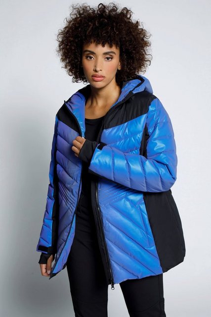 Ulla Popken Steppjacke Skijacke wasserdicht 2-Wege-Zipper Schneefang günstig online kaufen