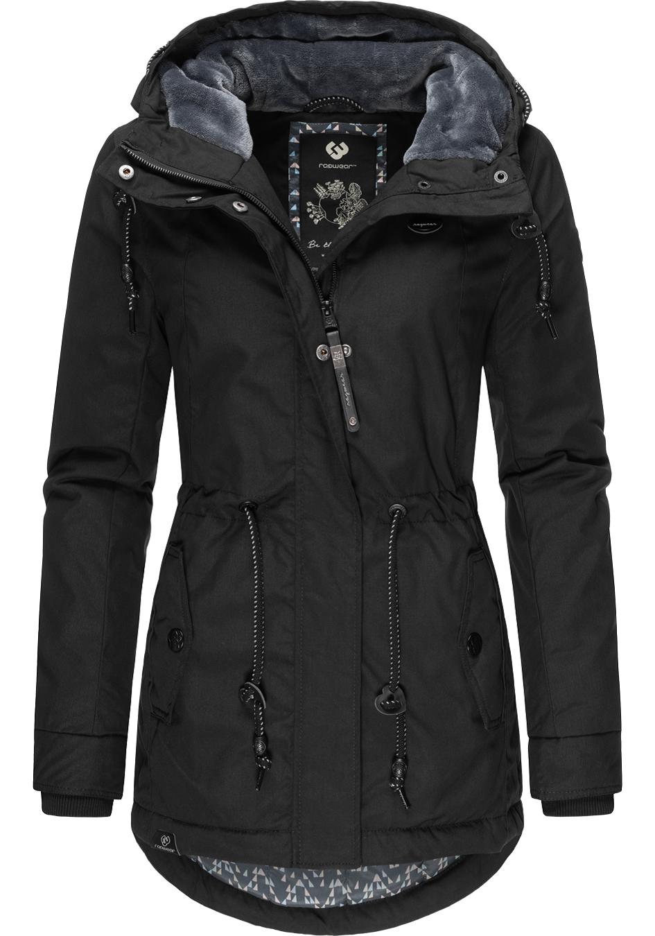 Ragwear Winterjacke "Monadis Black Label", mit Kapuze, stylischer Winterpar günstig online kaufen