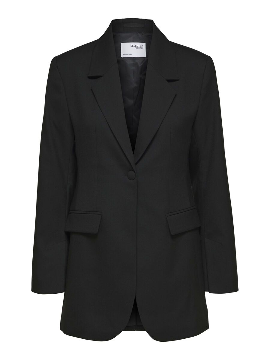 SELECTED Slim Fit Blazer Damen Schwarz günstig online kaufen