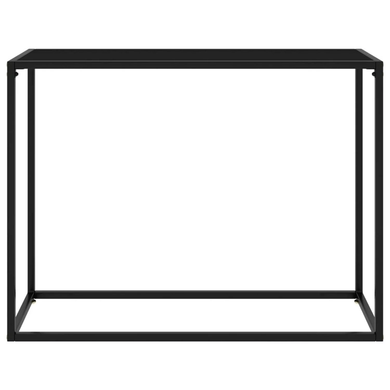 vidaXL Konsolentisch Schwarz 100x35x75 cm Hartglas Modell 1 günstig online kaufen