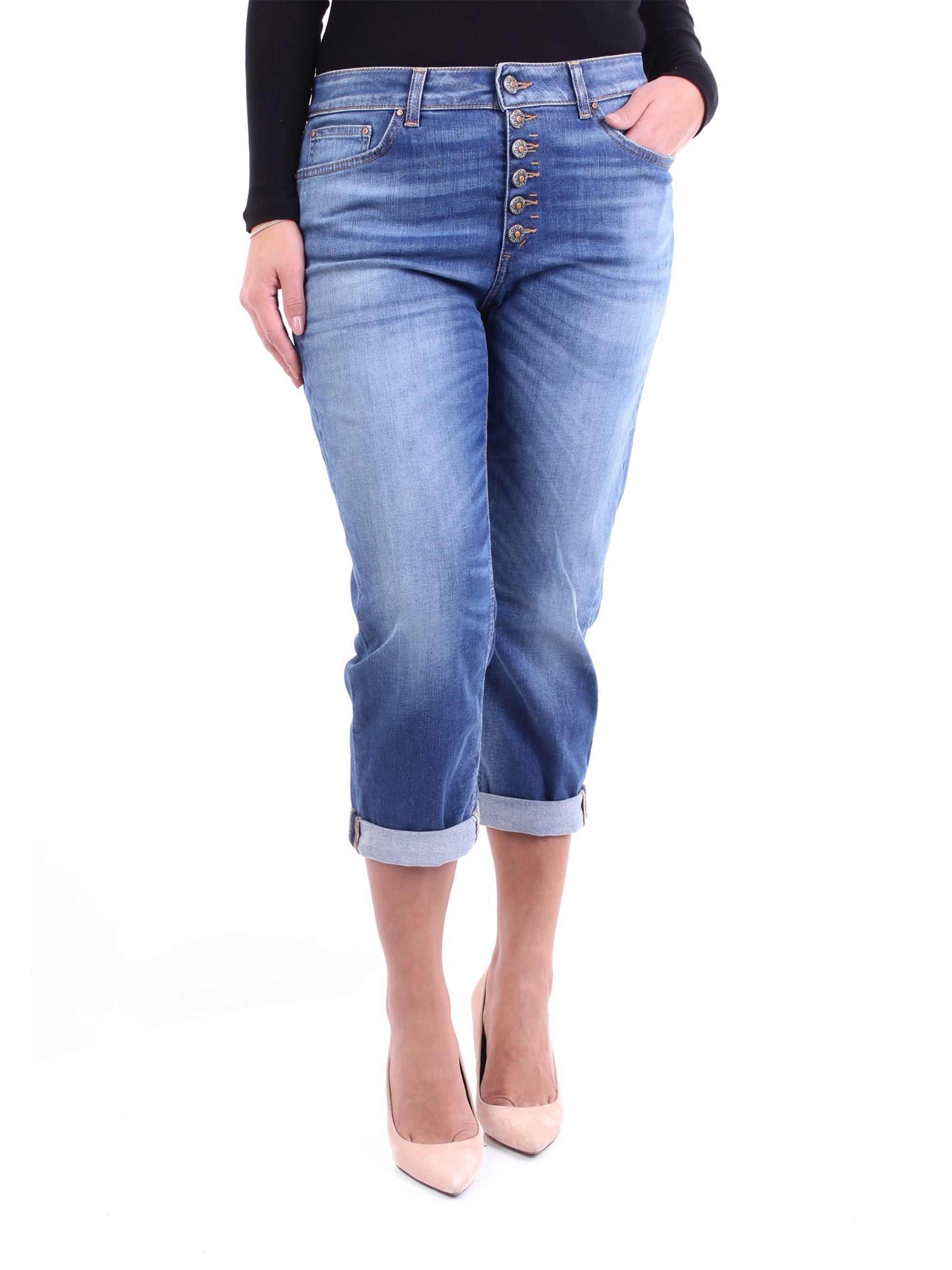 DONDUP verkürzte Damen Blue Jeans günstig online kaufen