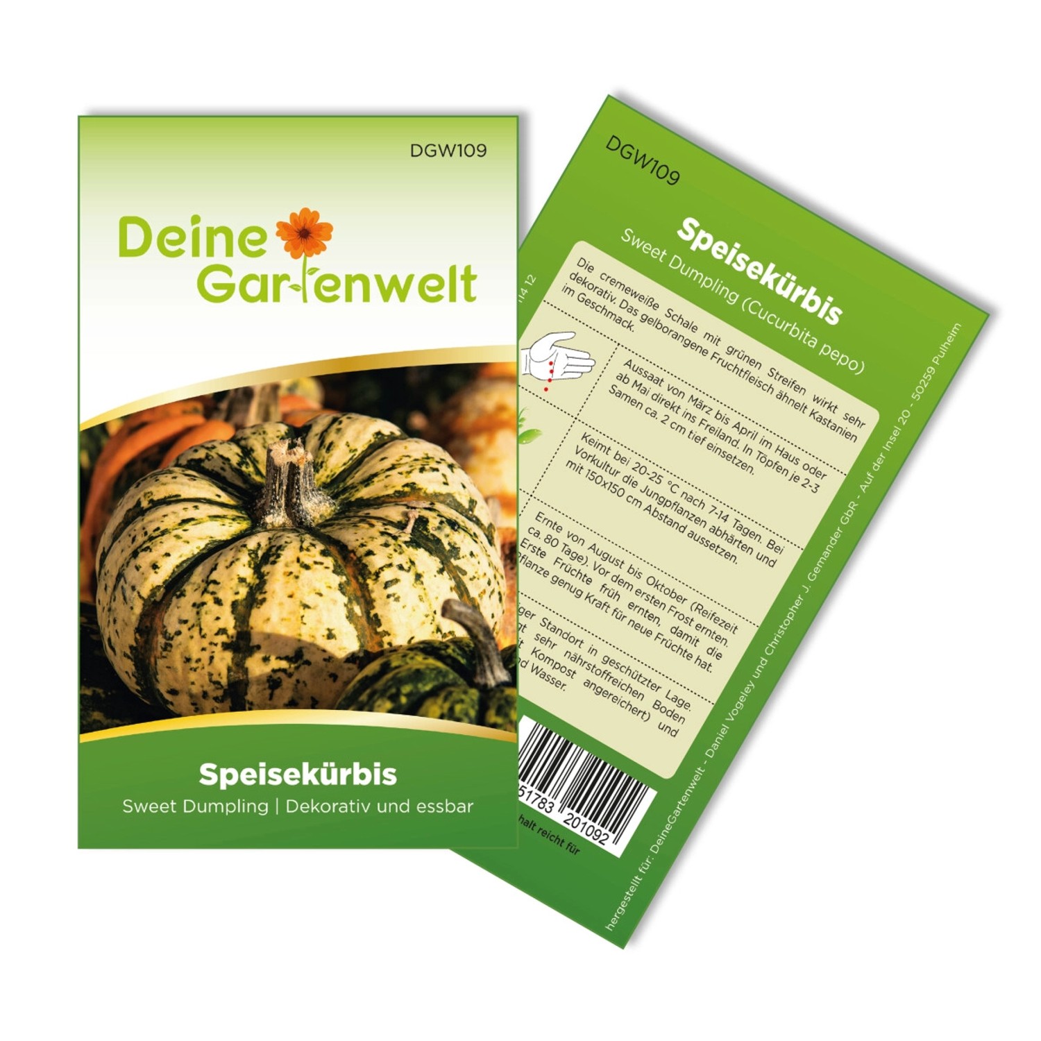 Deine Gartenwelt Kürbis Sweet Dumpling Samen günstig online kaufen